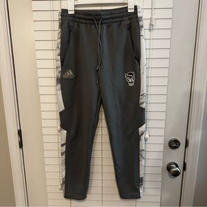NC State Adidas Grey Joggers